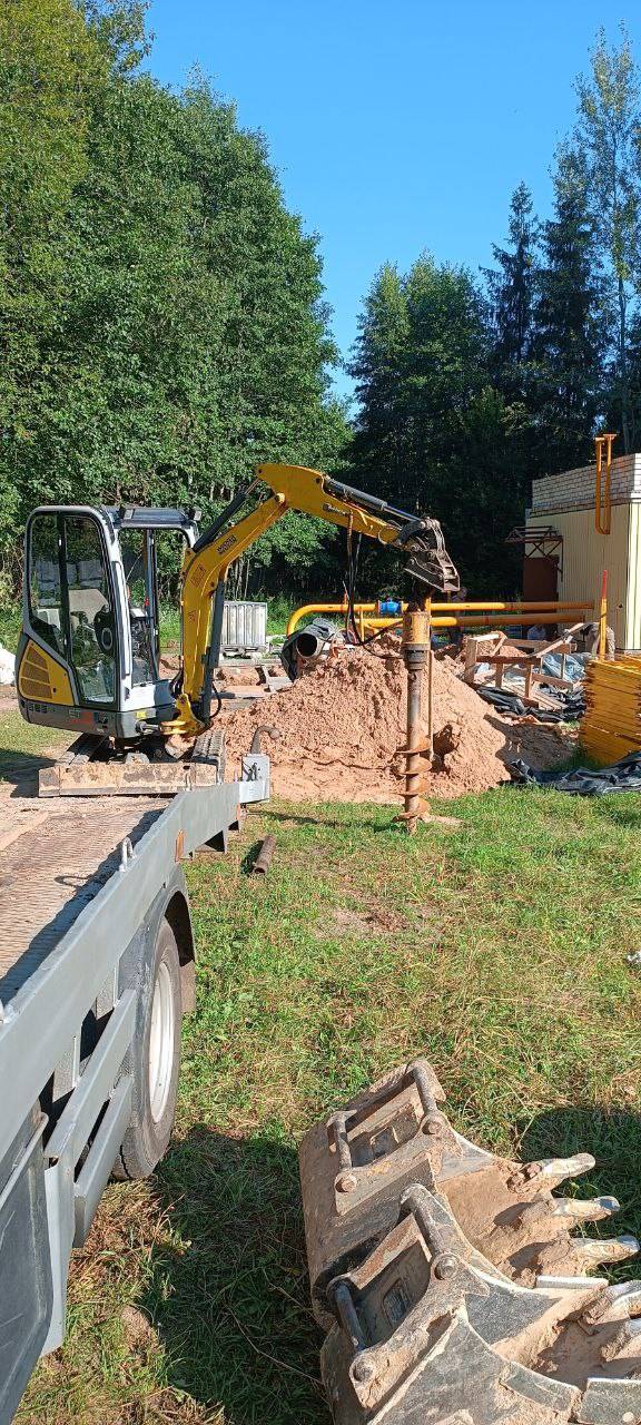 Мини-экскаватор Wacker Neuson ET 18 в работе 4